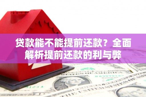 宝安贷款能不能提前还款？全面解析提前还款的利与弊