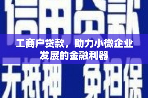 宝安工商户贷款，助力小微企业发展的金融利器