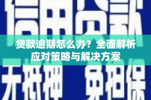 宝安贷款逾期怎么办？全面解析应对策略与解决方案